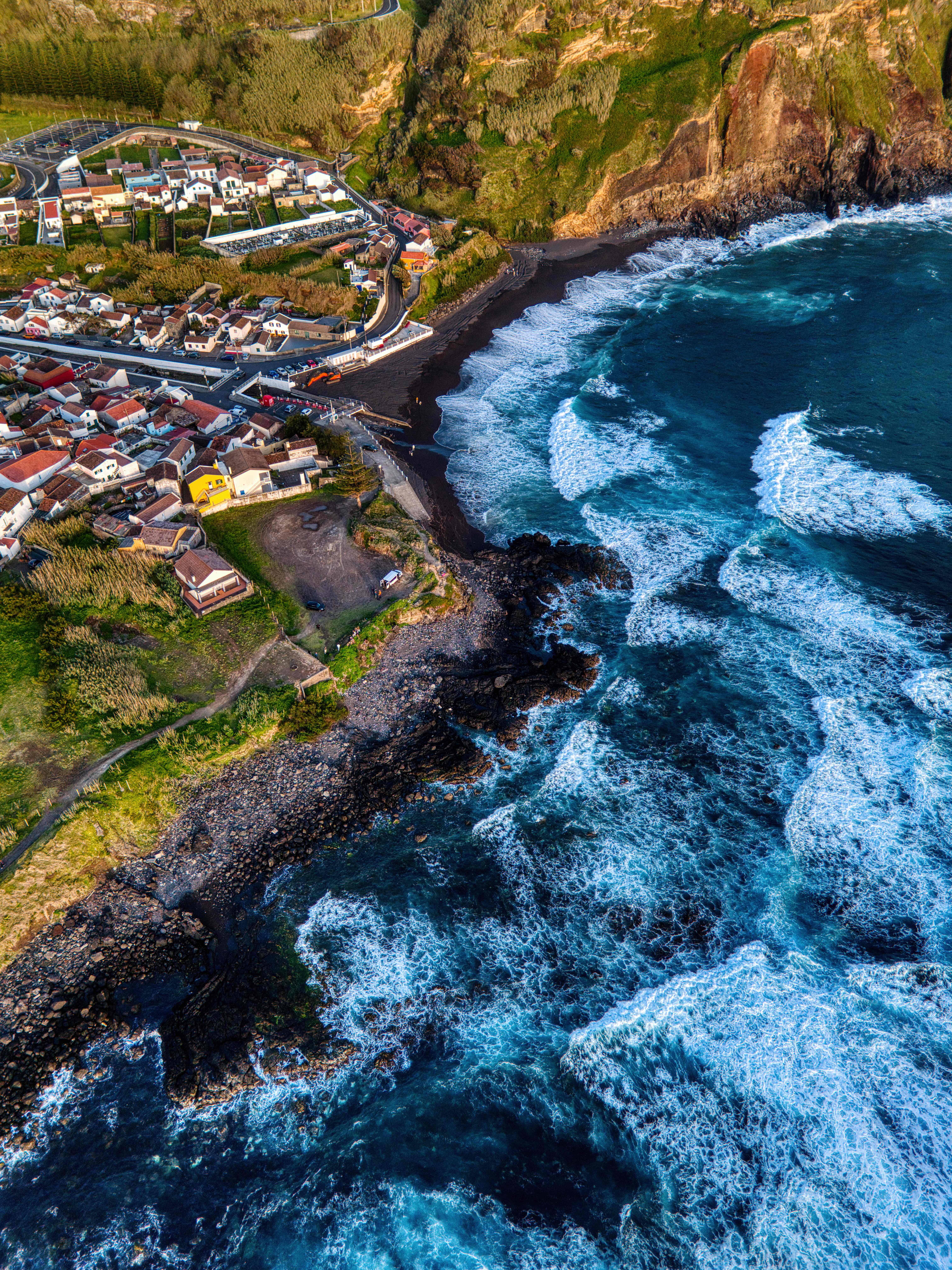 Ponta de Castelo is a headland in the Azores.Its a beautiful scenic view of the sunset over the ocean